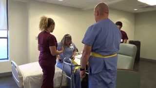 Physical Therapy Transfer Training  How To Transfer From Wheelchair To Bed [upl. by Anitnuahs]