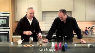 How to make a frappé coffee using an aerolatte milk frother [upl. by Alyam]