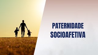 Paternidade socioafetiva [upl. by Nnylaj]