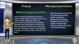 What is Difference Between Fraud amp Misrepresentation [upl. by Yddet]