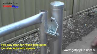 Gate Latch 2 way for round pipe and square [upl. by Nref]