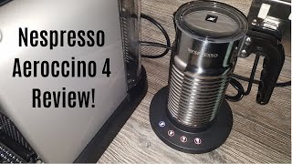 Nespresso Aeroccino 4 Milk Frother Review  Worth upgrading from the Aeroccino 3 [upl. by Chainey]