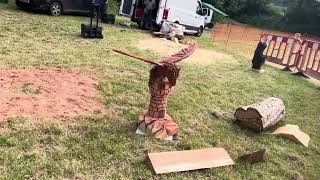 A fabulous range of wooden sculpture at Caerleon festival 2024 [upl. by Driskill]