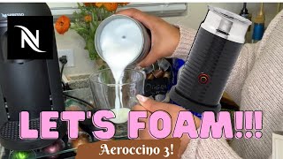 How To Foam Milk With Aeroccino 3 Make Coffee With Foam Tips amp Tricks  Easy Foamed Latte Recipe [upl. by Tray]