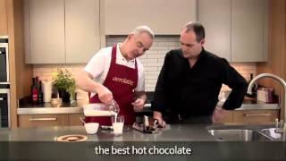 How to make a hot chocolate using an aerolatte milk frother [upl. by Rahr]