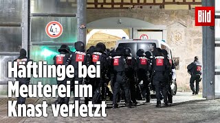 Gefängnismeuterei Polizei stürmt Knast in Thüringen  JVA Untermaßfeld [upl. by Naples]