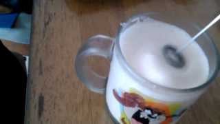 Aerolatte Review Frothing Cold Milk In Under 1 Minute [upl. by Idaf]